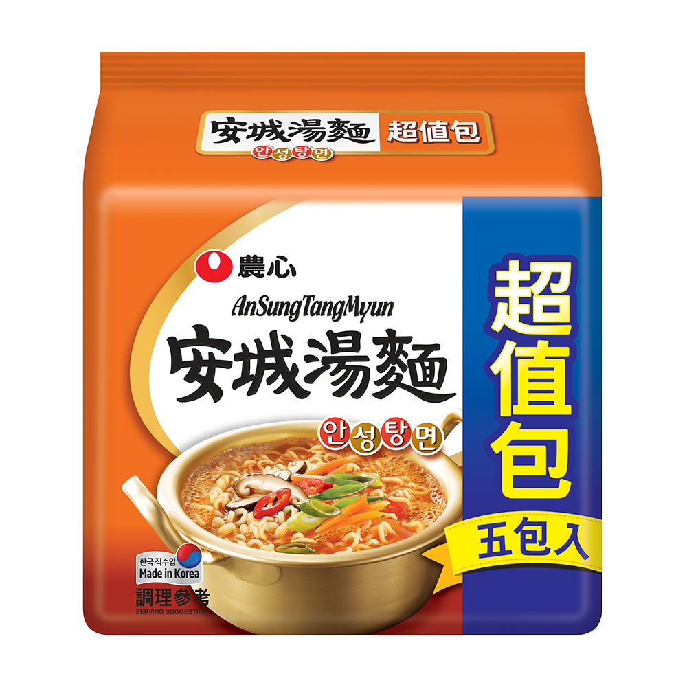 【韓國不倒翁OTTOGI】海鮮風味烏龍拉麵(120g*5)