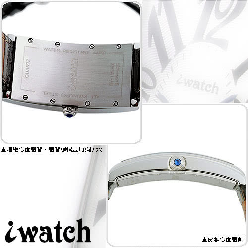 iwatch 都會魅力魅力時尚型男錶(銀)-IW-1004M-7