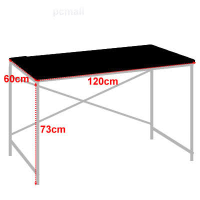 【美佳居】120x60(強化玻璃)書桌/電腦桌(黑色)