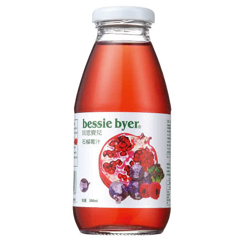 【Bessie Byer貝思寶兒】石榴莓汁300ml*6罐