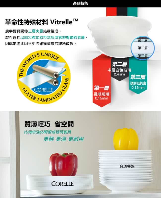 【美國康寧 CORELLE】純白300ml沙拉碗(410)