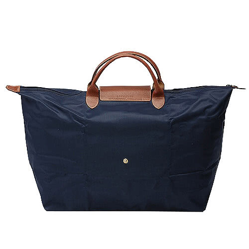 【LONGCHAMP】摺疊大型水餃包(深藍-1624089-556-L)