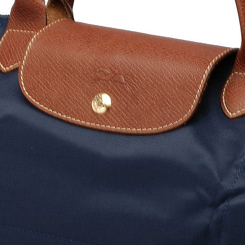 【LONGCHAMP】摺疊大型水餃包(深藍-1624089-556-L)