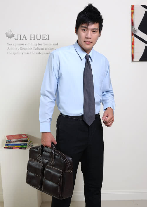 【JIA HUEI】長袖男仕吸濕排汗防皺襯衫 3158條紋系列 三件組(台灣製造)