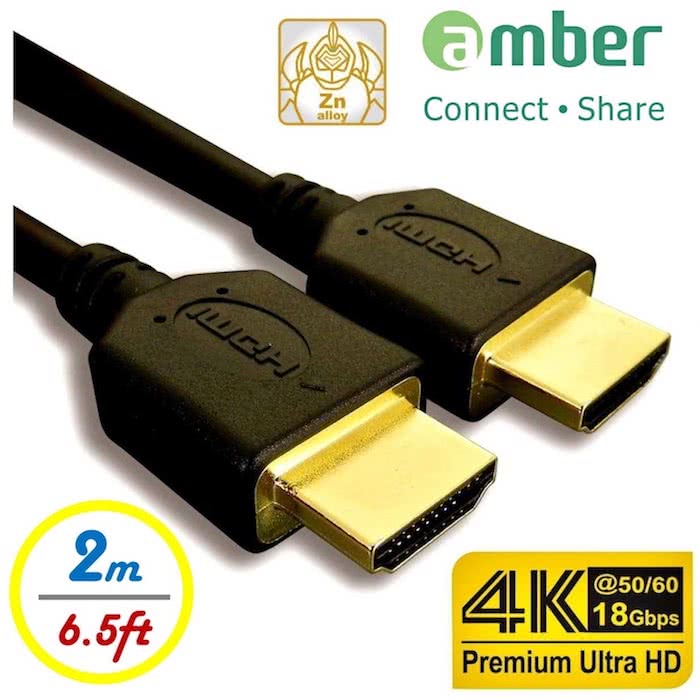 【Amber崴寶】4K2K 支援HDMI 2.0 高階影音線材 2M長度 PS4/藍光DVD 專用線材(AA120)