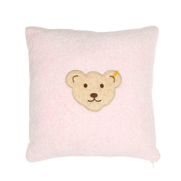 【STEIFF德國金耳釦泰迪熊】嬰幼兒 枕頭 靠枕 粉紅色(枕頭/被類)