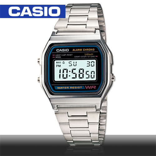 【CASIO 卡西歐】日系-復古風數字電子錶(A158WA)