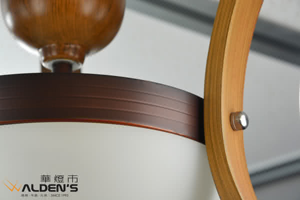 【華燈市】紅古銅球型5+2半吸頂燈(居家原木設計款)