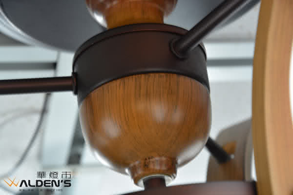 【華燈市】紅古銅球型5+2半吸頂燈(居家原木設計款)