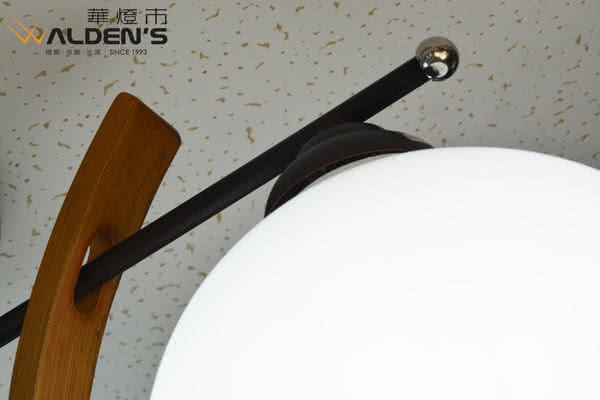 【華燈市】紅古銅球型5+2半吸頂燈(居家原木設計款)