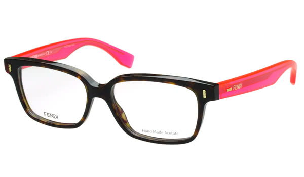 【FENDI】-時尚光學眼鏡FF0035(琥珀色)