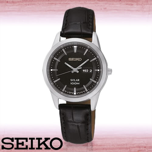 【SEIKO 精工】送禮首選-甜美氣質淑女腕錶_太陽能充電(SUT161P2)