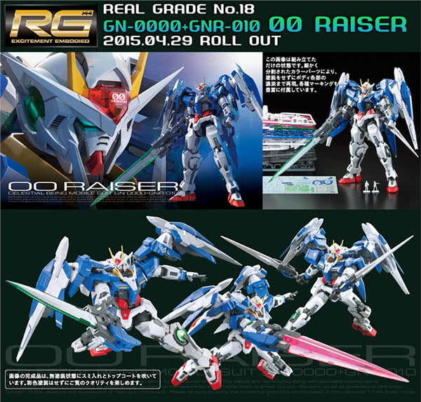 【BANDAI】GUNDAM鋼彈／RG 1/144 GN-0000+GNR-010 OO-Raiser 00強化模組 18