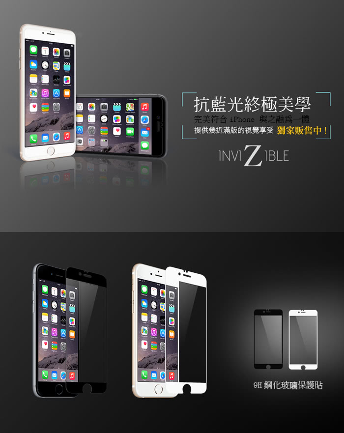 【RetinaGuard】視網盾 iPhone6s 防藍光玻璃保護貼 黑框款(iPhone6 共用)