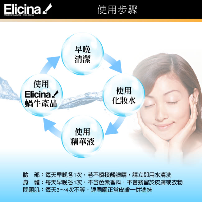 【智利進口 Elicina】蝸牛面霜眼霜組(面霜 40克 X 1罐 + 眼霜 15克  X 1)