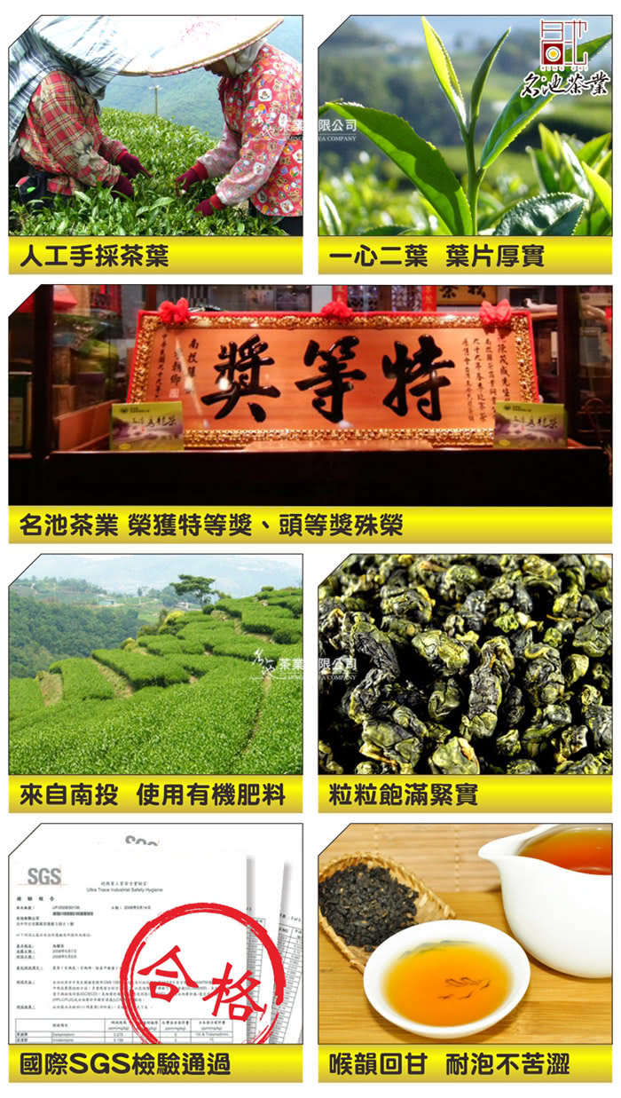 【名池茶業】大禹嶺高山茶手採茶葉禮盒 茶美學款(150公克x2)