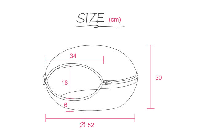 【IBIYAYA依比呀呀】小巨蛋寵物床窩-紅(FB1308)