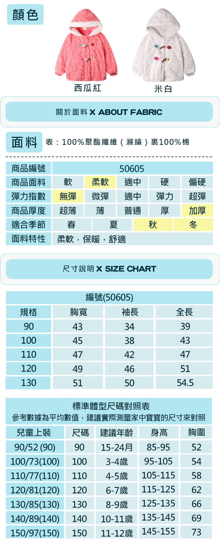 【baby童衣】女童外套 優雅玫瑰牛角釦連帽外套 50605(共2色)