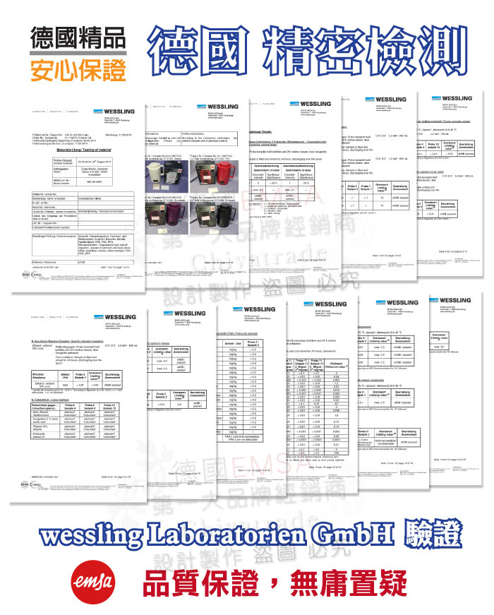 【德國EMSA】頂級真空保溫壺 玻璃內膽 巧手壺系列BASIC-保固5年(1.0L 率性藍)