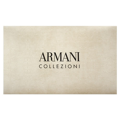 【ARMANI COLLEZIONI】斜線字母大LOGO絲質披肩圍巾(灰色)