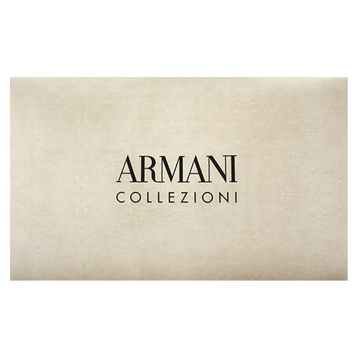 【ARMANI COLLEZIONI】簡約拼接條紋流蘇披肩圍巾(湖水藍)