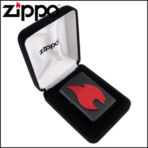 【ZIPPO】美系-Bling Zippo Flame-水晶火焰圖案貼飾打火機