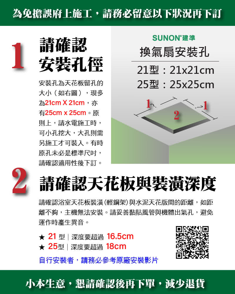 【SUNON】建準超節能DC直流側吸濾網換氣扇BVT21A006(超省電/極靜音/大風量/保固三年)