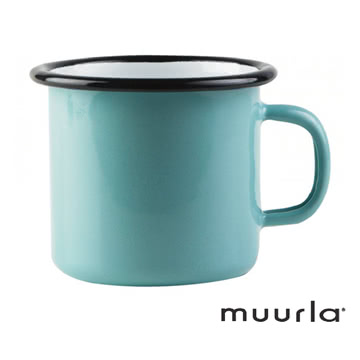 【芬蘭Muurla】琺瑯馬克杯-土耳其藍250ml(muurla 琺瑯杯 咖啡杯)