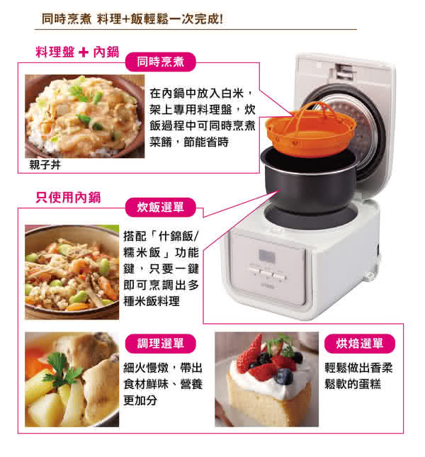 【TIGER虎牌】3人份tacook微電腦電子鍋(JAJ-A55R_e)