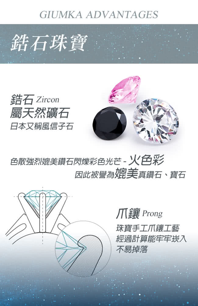 【GIUMKA】雙環雙圈手鍊  德國珠寶白鋼  依鍊系列  單鑽黑線  MH06021-1(銀色)