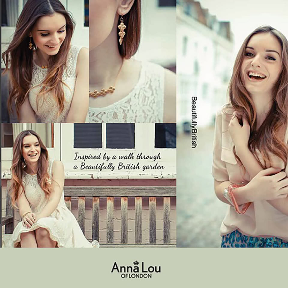 【Anna Lou Of London】倫敦品牌 優雅字墜玫瑰金手鍊PEACE(絕版品 售完不補)