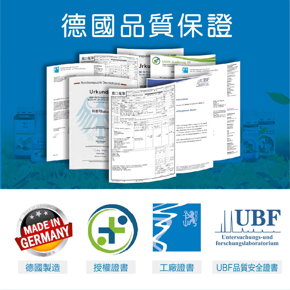 UBF品質安全證書