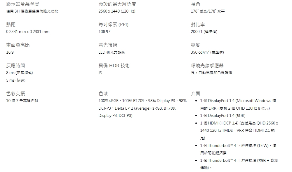 DELL戴爾 U2724DE - 詳情3