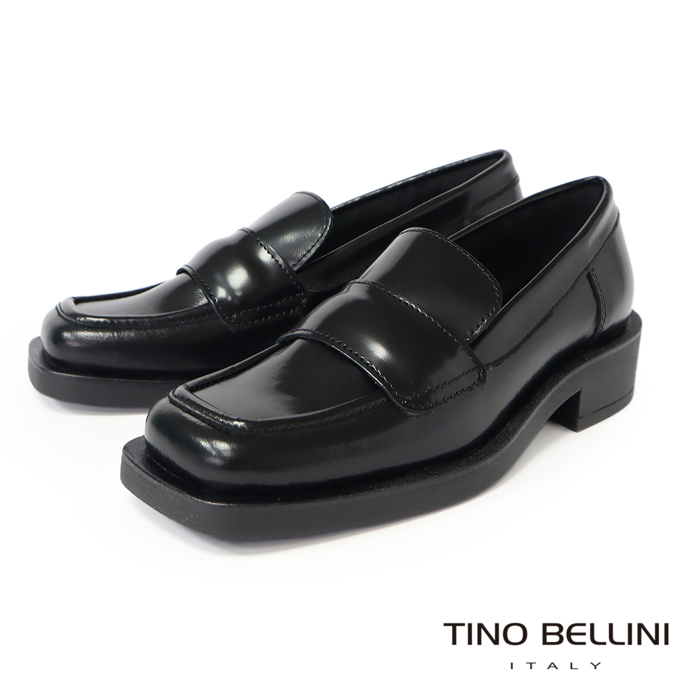 TINO BELLINI 貝里尼 義大利進口全真皮方頭低跟樂 TINO BELLINI 貝里尼 義大利進口全真皮方頭低跟樂