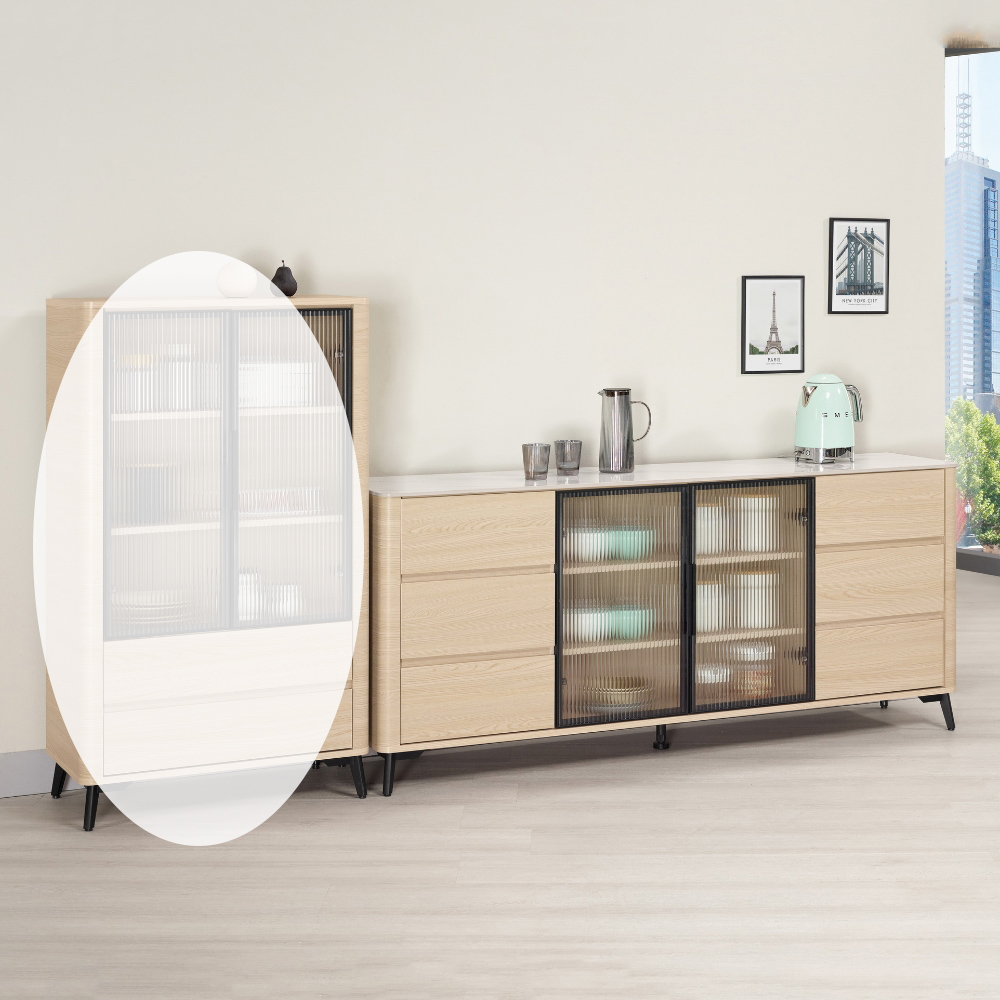 MUNA 家居 艾維斯6尺岩板餐櫃/下座(櫥櫃 碗盤櫃 餐櫃 MUNA 家居 艾維斯6尺岩板餐櫃/下座(櫥櫃 碗盤櫃 餐櫃