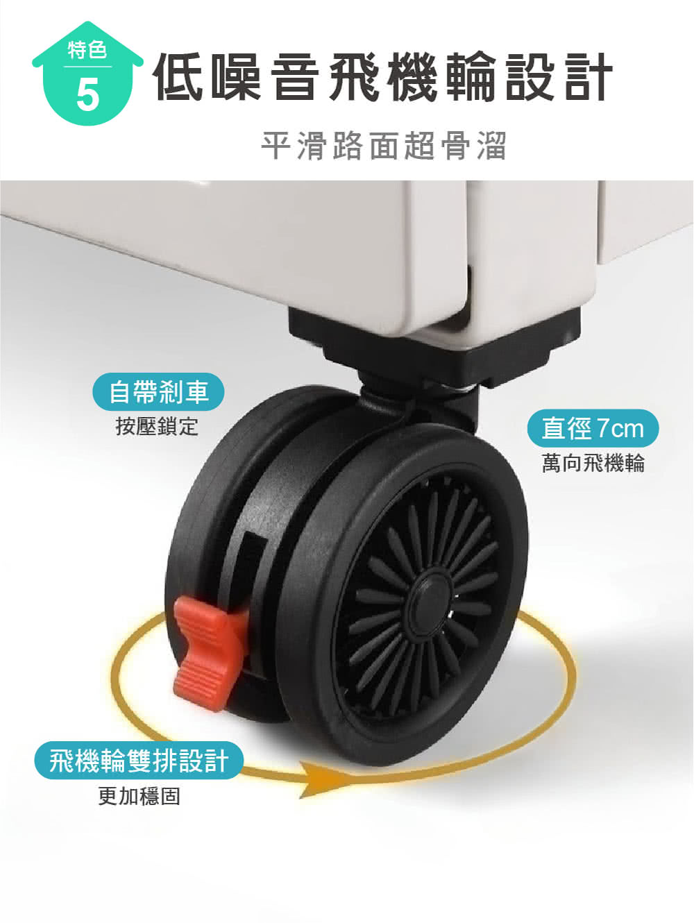 低噪音飛機輪設計