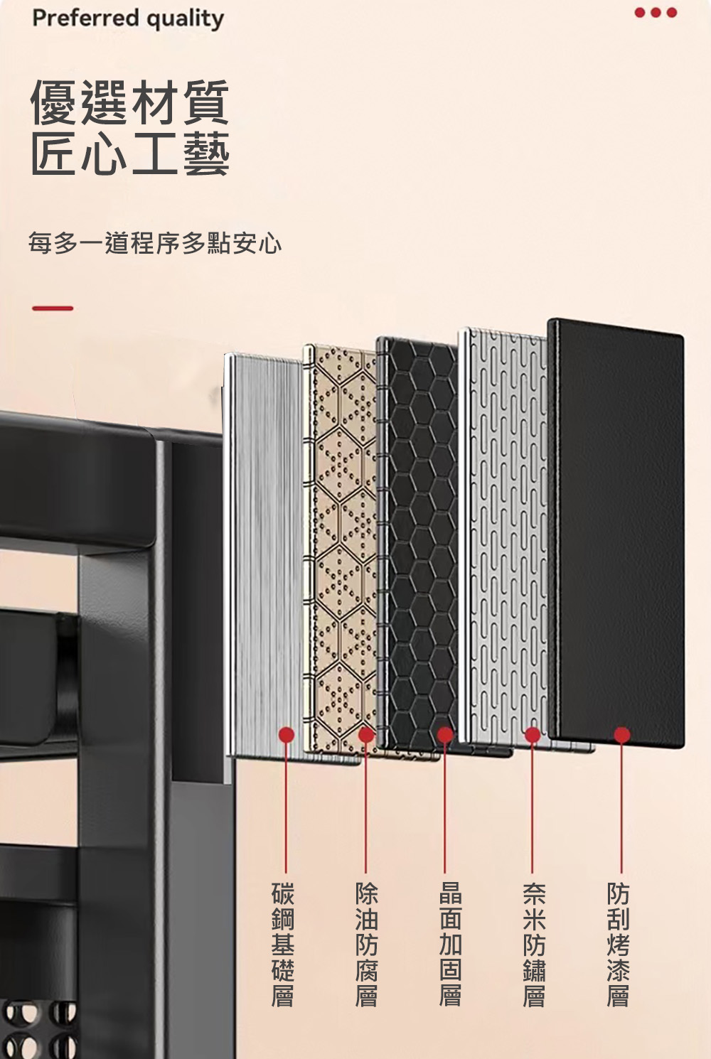 Easy buy 居家生活 廚房隙縫抽拉式層架-雙層一拉網無 Easy buy 居家生活 廚房隙縫抽拉式層架-雙層一拉網無