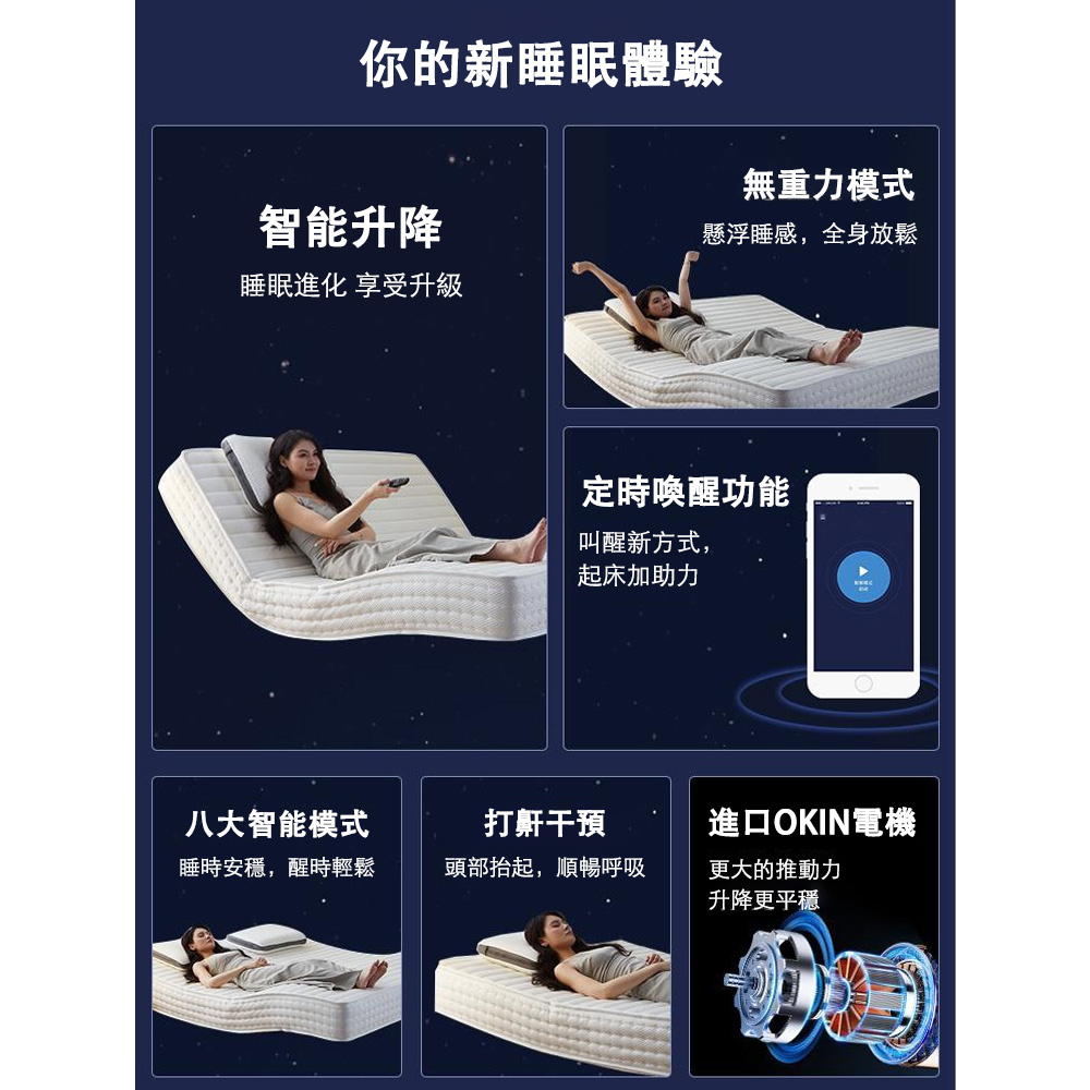 ZAIKU 宅造印象 白天鵝多功能電動機能床墊 電動床墊 智 ZAIKU 宅造印象 白天鵝多功能電動機能床墊 電動床墊 智