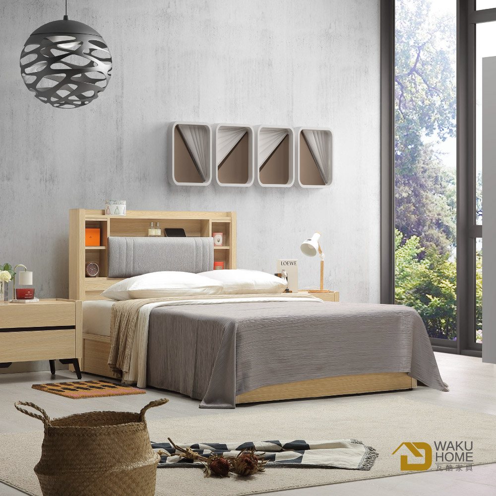 WAKUHOME 瓦酷家具 LAMP暖調工業風原橡木3.5尺 WAKUHOME 瓦酷家具 LAMP暖調工業風原橡木3.5尺