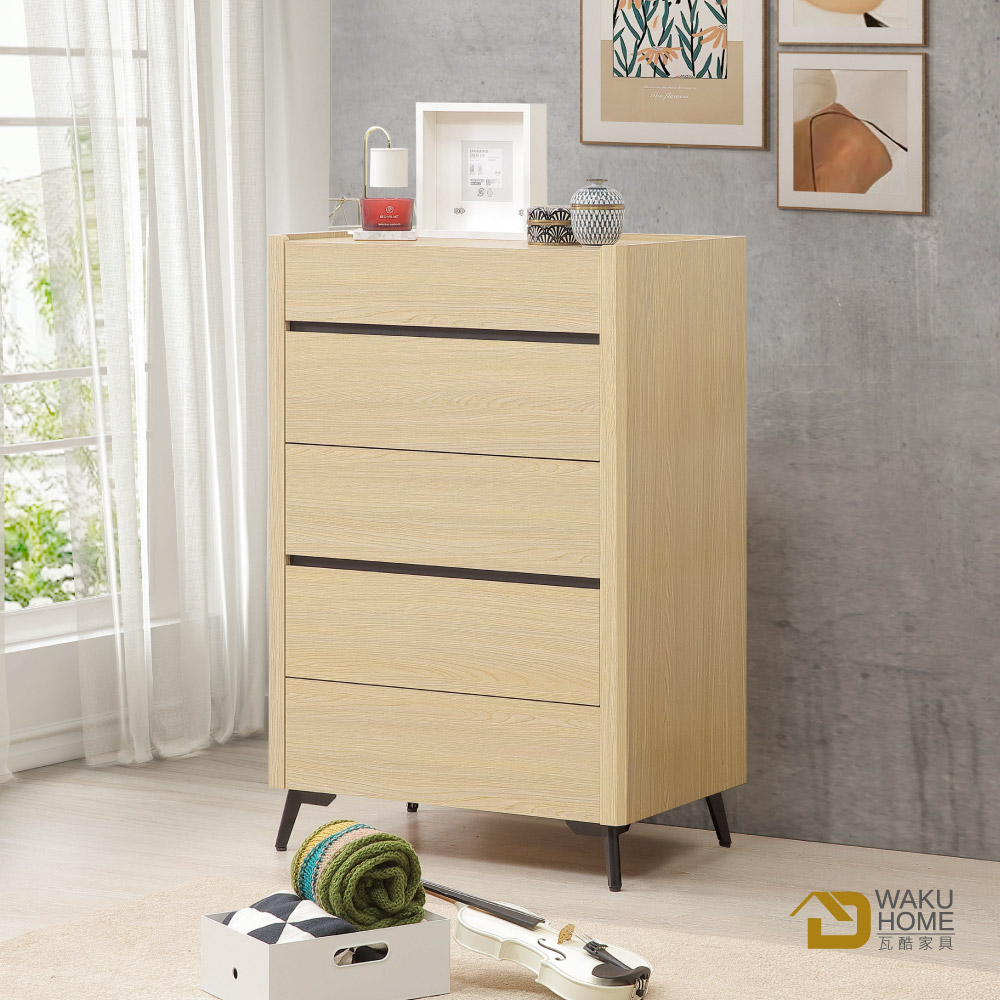 WAKUHOME 瓦酷家具 LAMP暖調工業風原橡木五斗櫃A WAKUHOME 瓦酷家具 LAMP暖調工業風原橡木五斗櫃A