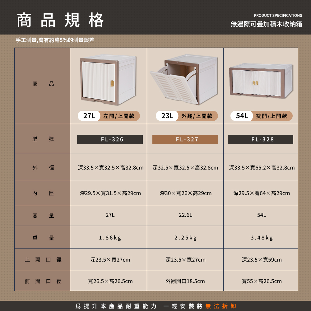 FL 生活+ 無邊際可疊加積木收納箱-雙開/上開款(可左右移 FL 生活+ 無邊際可疊加積木收納箱-雙開/上開款(可左右移