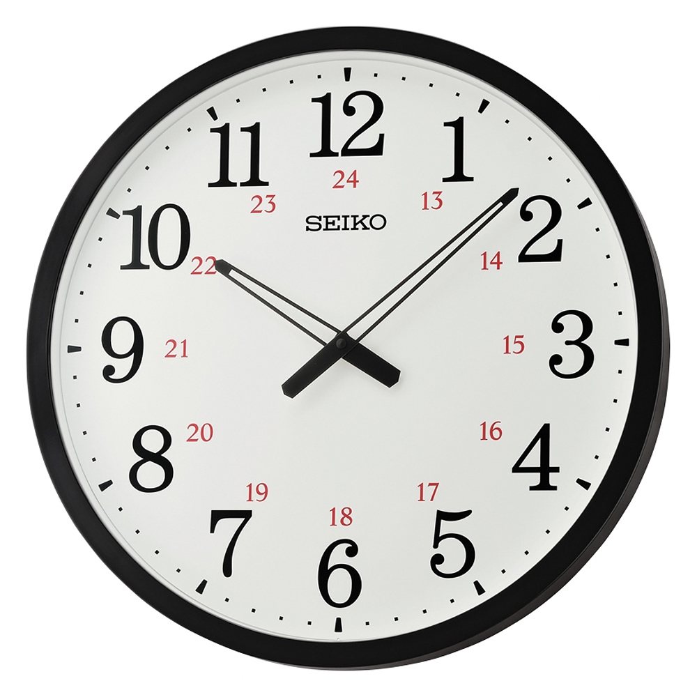 SEIKO 精工 辦公室商務風 24小時顯示指針式掛鐘 時鐘 SEIKO 精工 辦公室商務風 24小時顯示指針式掛鐘 時鐘