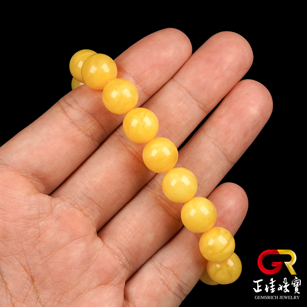 正佳珠寶 蜜蠟琥珀 頂級滿蜜微妖花 10.8-11.3mm 正佳珠寶 蜜蠟琥珀 頂級滿蜜微妖花 10.8-11.3mm