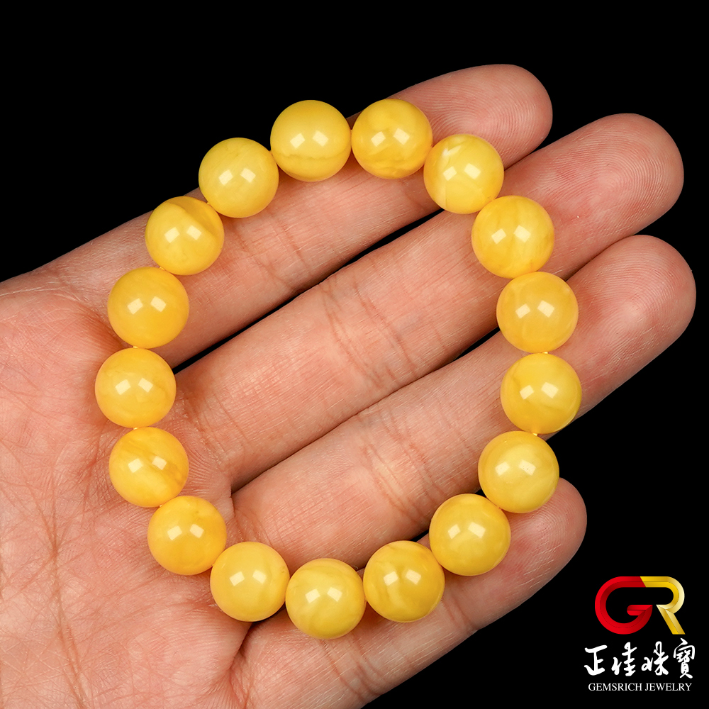 正佳珠寶 蜜蠟琥珀 頂級滿蜜微妖花 10.8-11.3mm 正佳珠寶 蜜蠟琥珀 頂級滿蜜微妖花 10.8-11.3mm