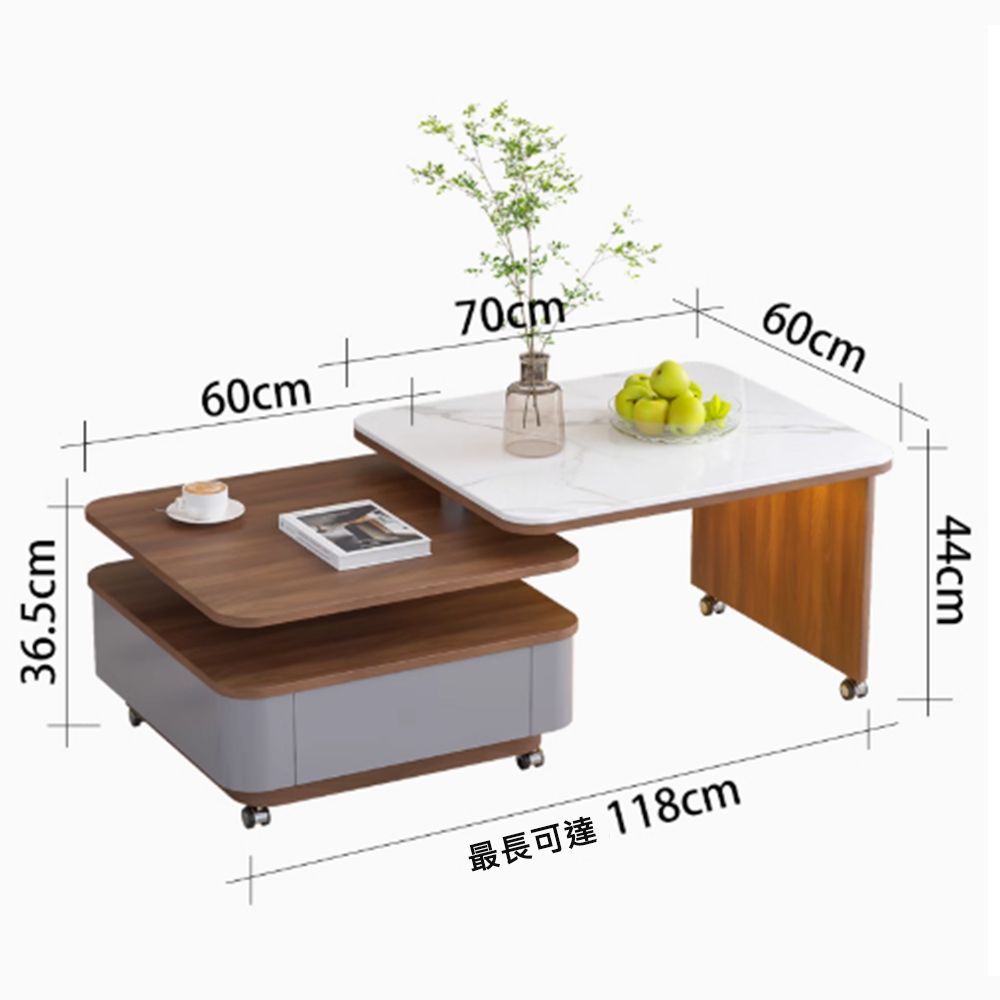 SongSH (60/70cm)中古風岩板茶几家用客廳小戶型 SongSH (60/70cm)中古風岩板茶几家用客廳小戶型