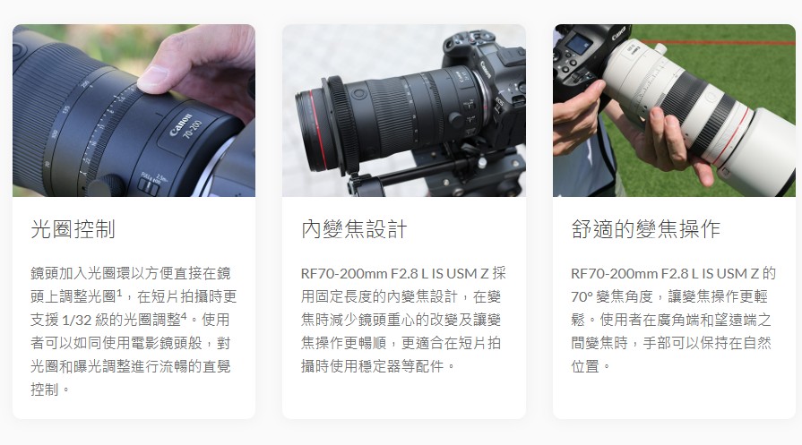 Canon佳能 RF 70-200mm F/2.8L IS USM - 詳情3