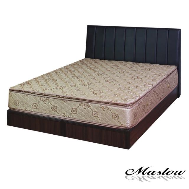 (Maslow-線條混搭)雙人床組-5尺(不含床墊)-黑