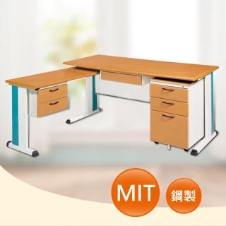 【時尚屋】DIY5尺SKD木紋L型辦公桌櫃組(260-10)