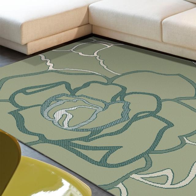 【范登伯格】夏蔓柔光絲質感地毯-玫瑰綠(200x290cm)