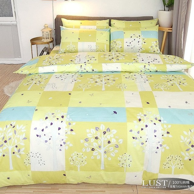【Lust 生活寢具】《夏綠蒂》100%純棉、單人加大3.5尺精梳棉床包-枕套組 《不含被套》、台灣製